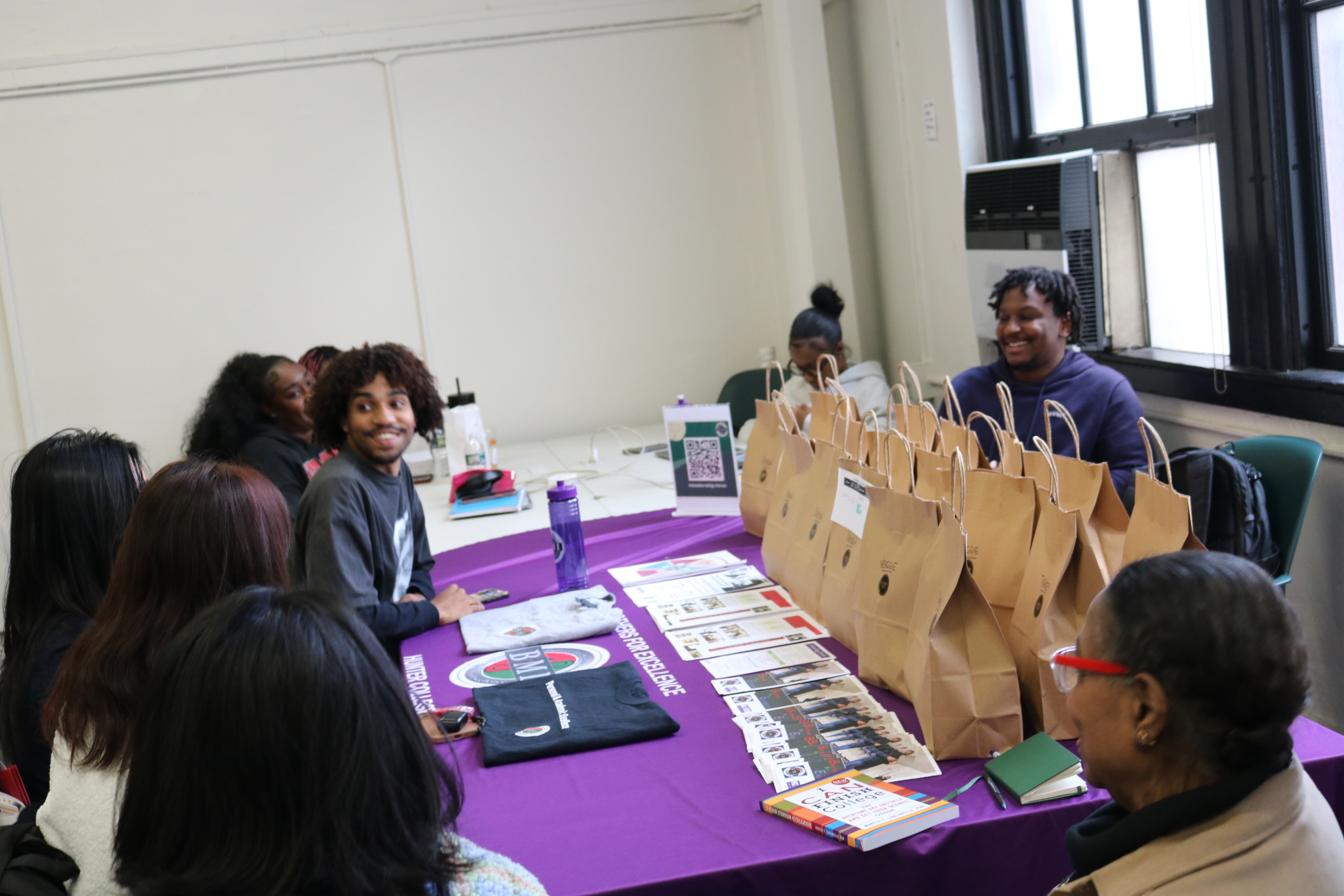 Students participating in Essay Writing Workshop