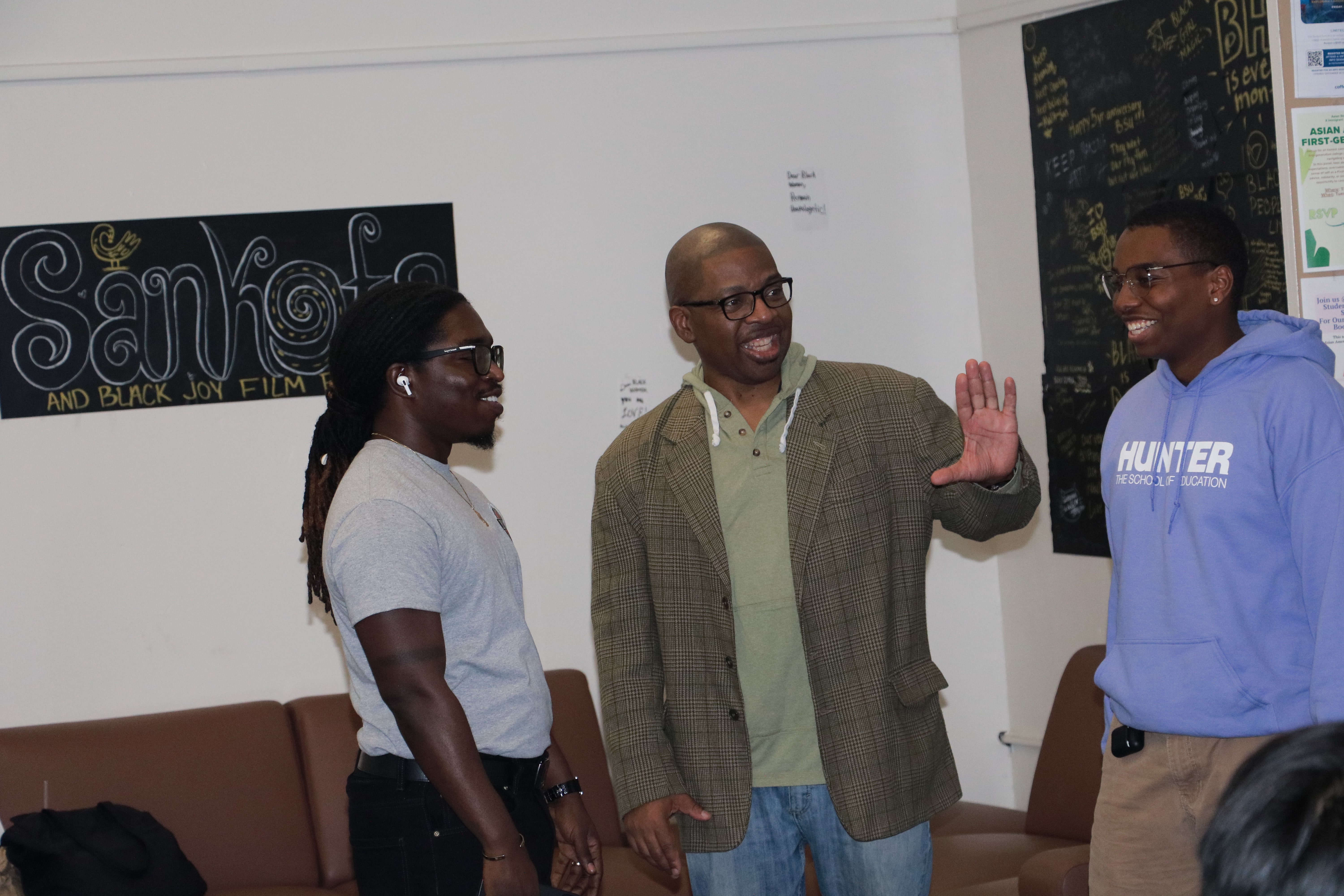 Alumni speaking at Gyaff event