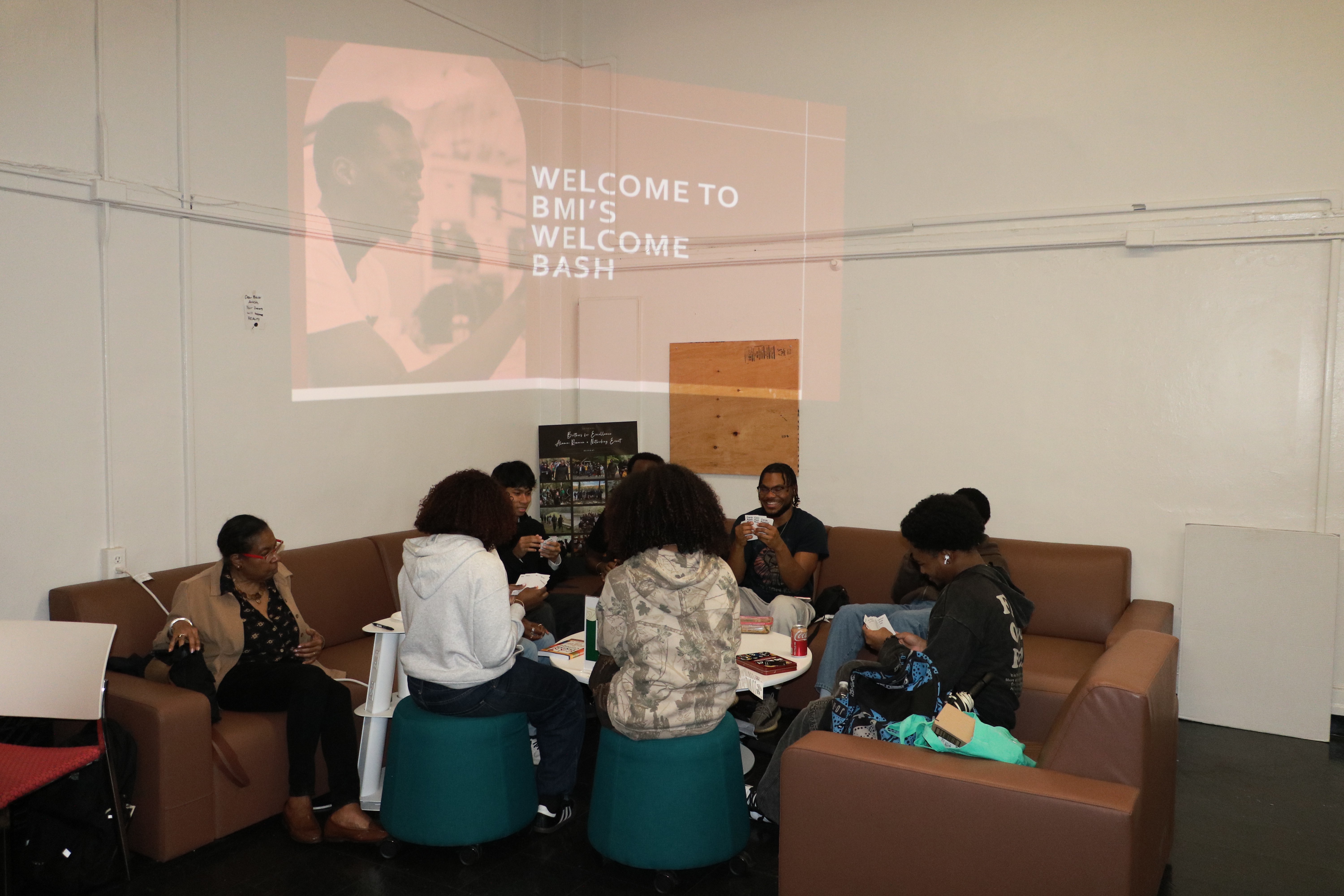 Welcome Bash lounge area